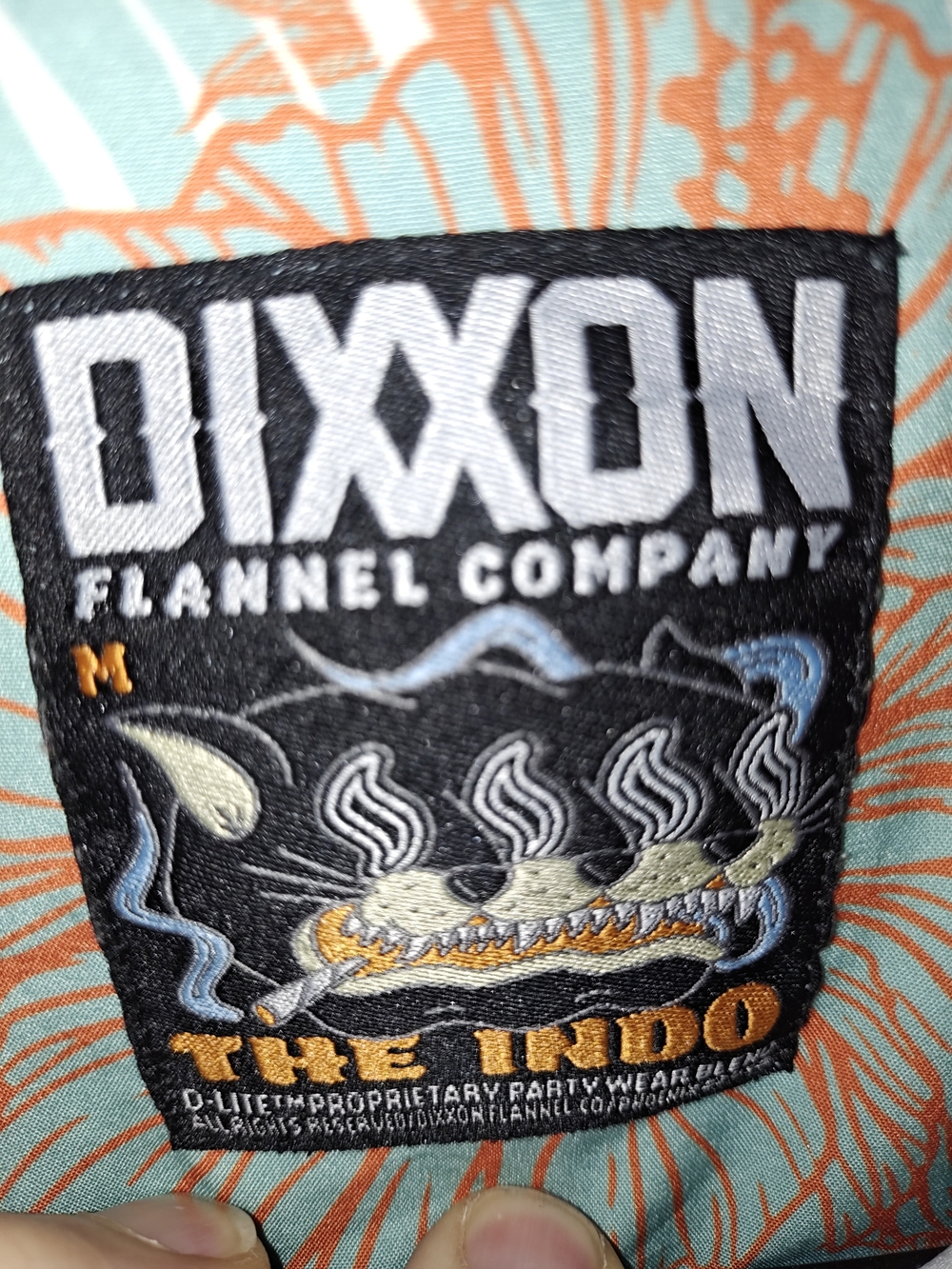 Dixxon “The Indo” Party Shirt in men’s size Medium. Excellent condition. - Picture 2 of 2